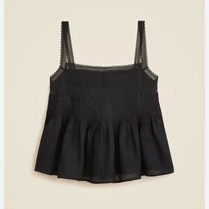 J Crew Lace-trim tank top